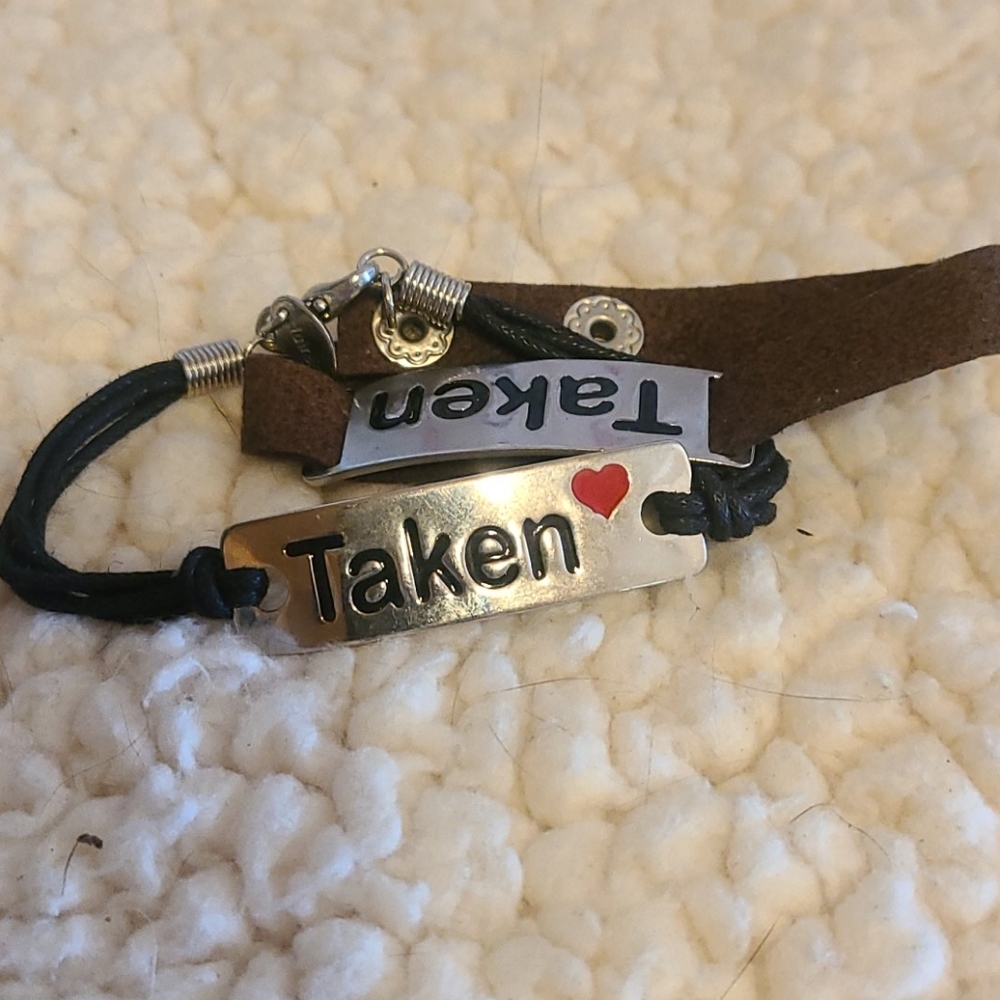 Claire's couple "taken" bracelets